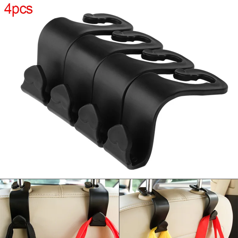 

4pcs/set 20KG Universal PP Multifunction Car Seat Back Hook No-demolition Car Luggage Carrier Chair Back Hooks Hanger