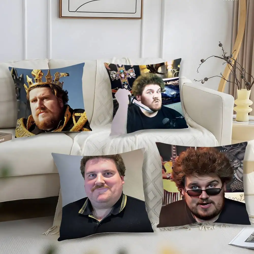 D-Drachenlord Rainer W-WinklerS كيس وسادة قصير أفخم طباعة غطاء الوسادة مربع رمي وسادة تغطي أريكة ديكور المنزل #1