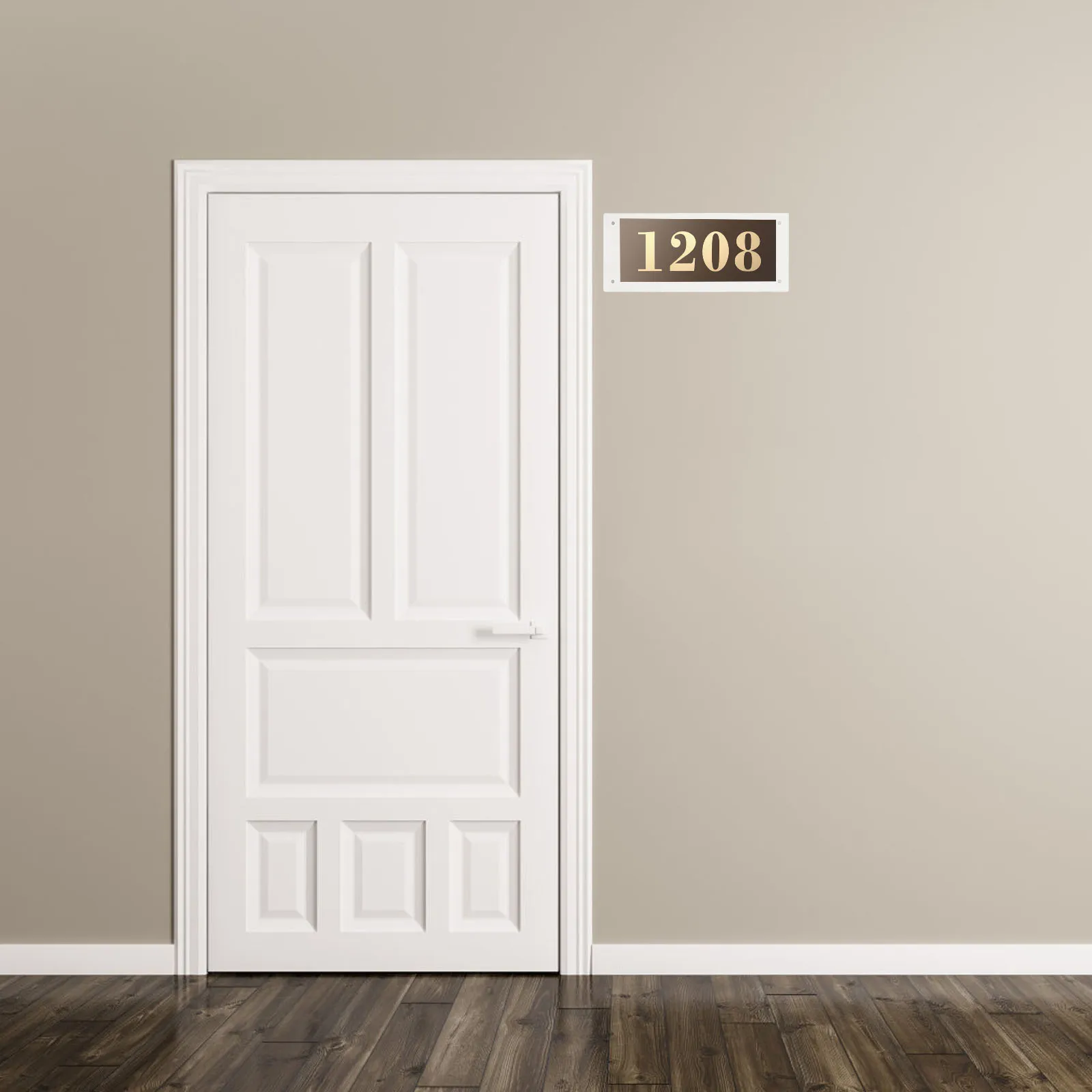 Office Door Number Acrylic Room Signs Bathroom Occupied Single Sided Plate Conference Business for Desktop