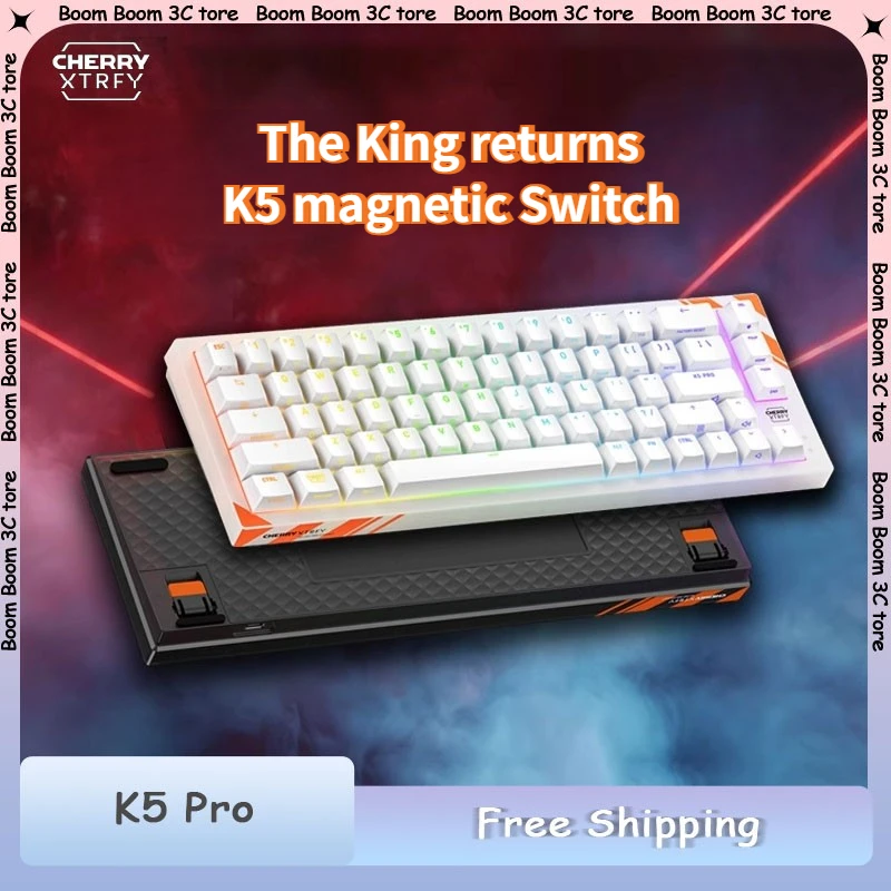 

Механическая клавиатура CHEERY XTRFY K5 Pro, 8k, проводной магнитный переключатель RT0.0116k, игровая клавиатура для ноутбука и киберспорта, подарки