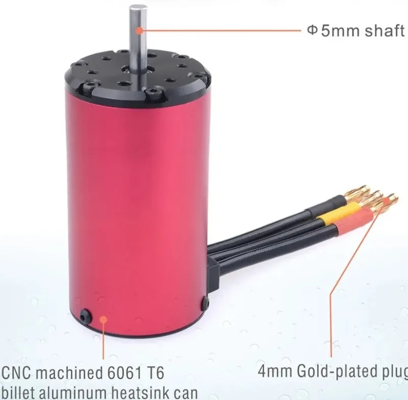1/8  Drift Racing Car Brushless Motor Combo 4076 2000KV 2250KV with 120A 180A ESC Waterproof High-Speed Motor