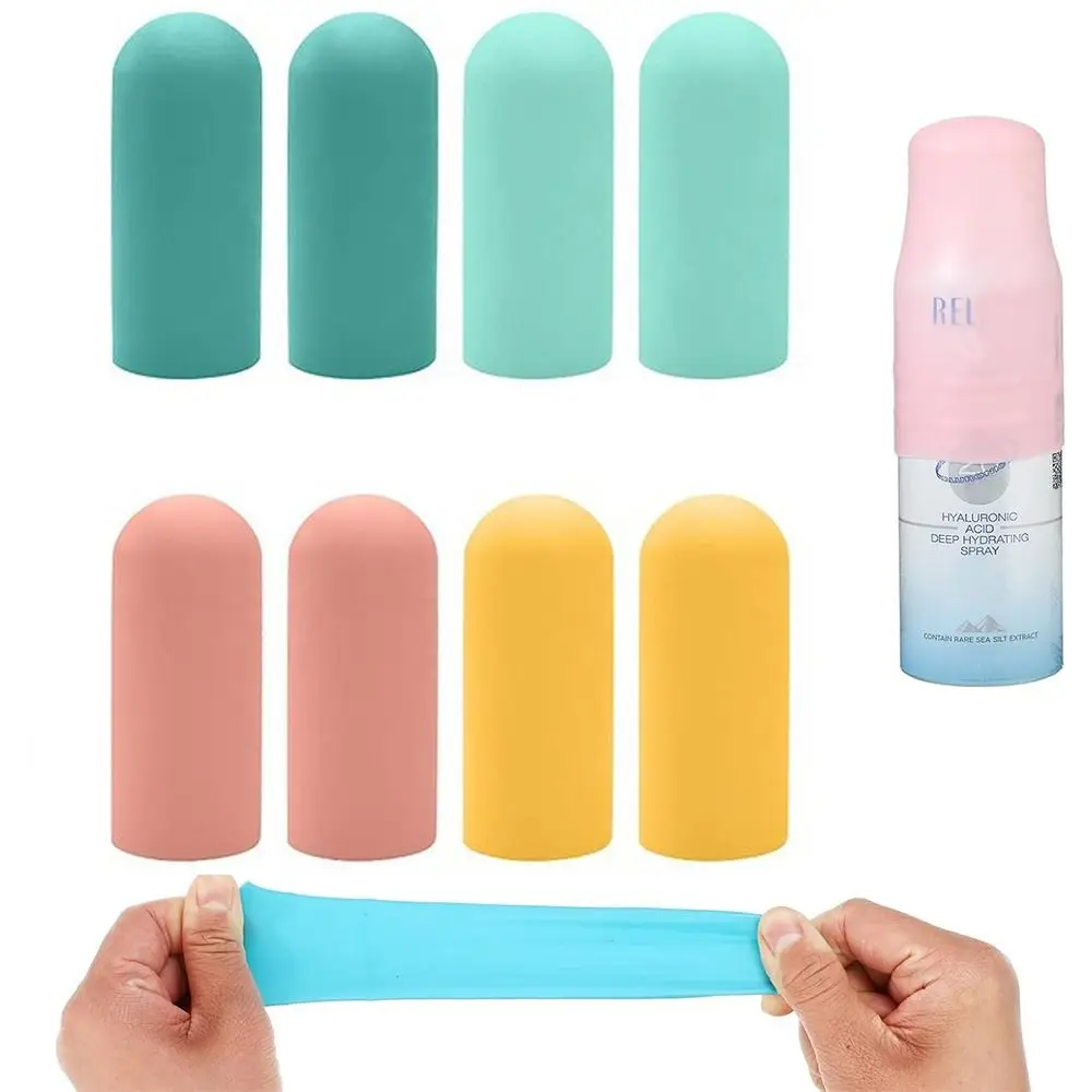 Elastic Sleeves Travel Silicone Bottle Covers Leak Proof Leak Locks Travel Silicone Sleeves Silicone Leak-proof Protective