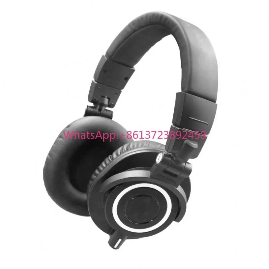 

Профессиональные студийные мониторные наушники ATH-M50X HiFi для прослушивания музыки, стереогарнитура HiFi со съемным кабелем для использования с мобильными телефонами