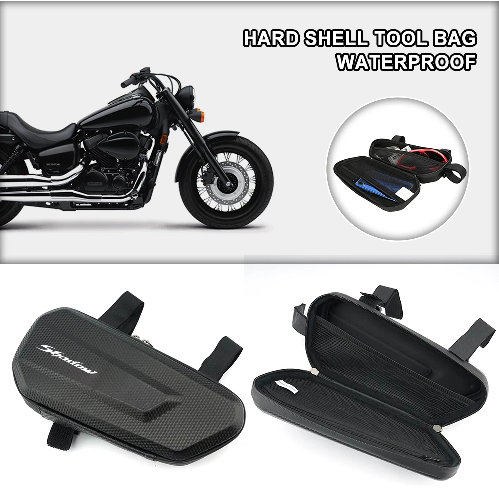 Handlebar Bag Motorcycle Waterproof Phone Storage Bag Accessories For Honda Shadow Phantom Shadow Aero Shadow RS SH300 NT1100