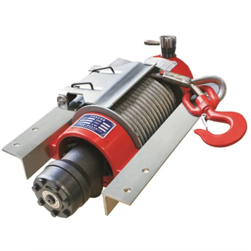 

4 Ton Hydraulic Winch Recovery Truck Winch with Manual Clutch Wire Rope Hook