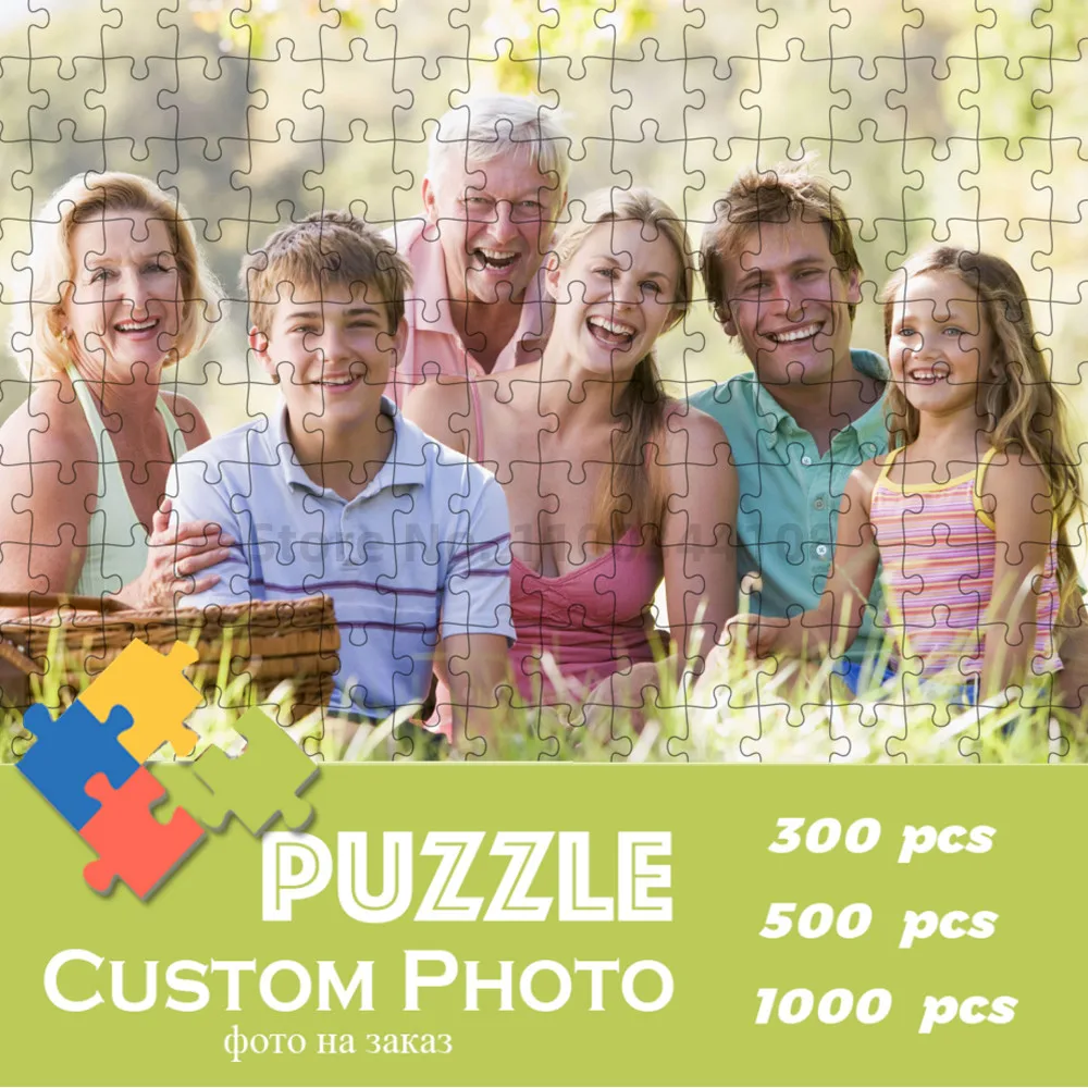 

300/500/1000 Pieces Jigsaw Puzzle for Adults Diy Custom Puzzle Photo Custom Fun Family Game Kids Educational Toy Board Game