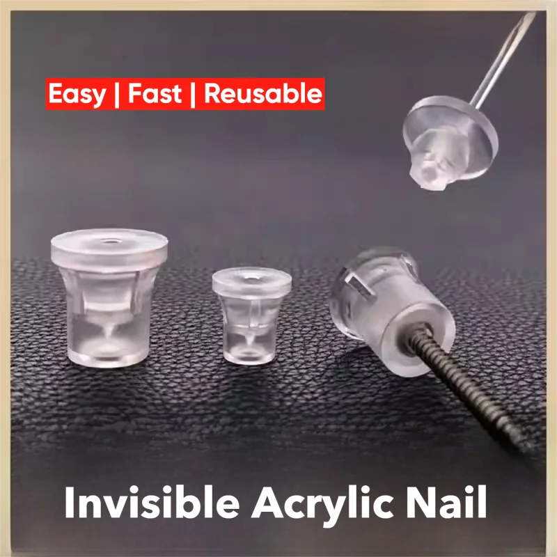 Acrylic Invisible Advertising Nail Transparent Installation Fastener Ad Sign Fastening Kit Sign Pin