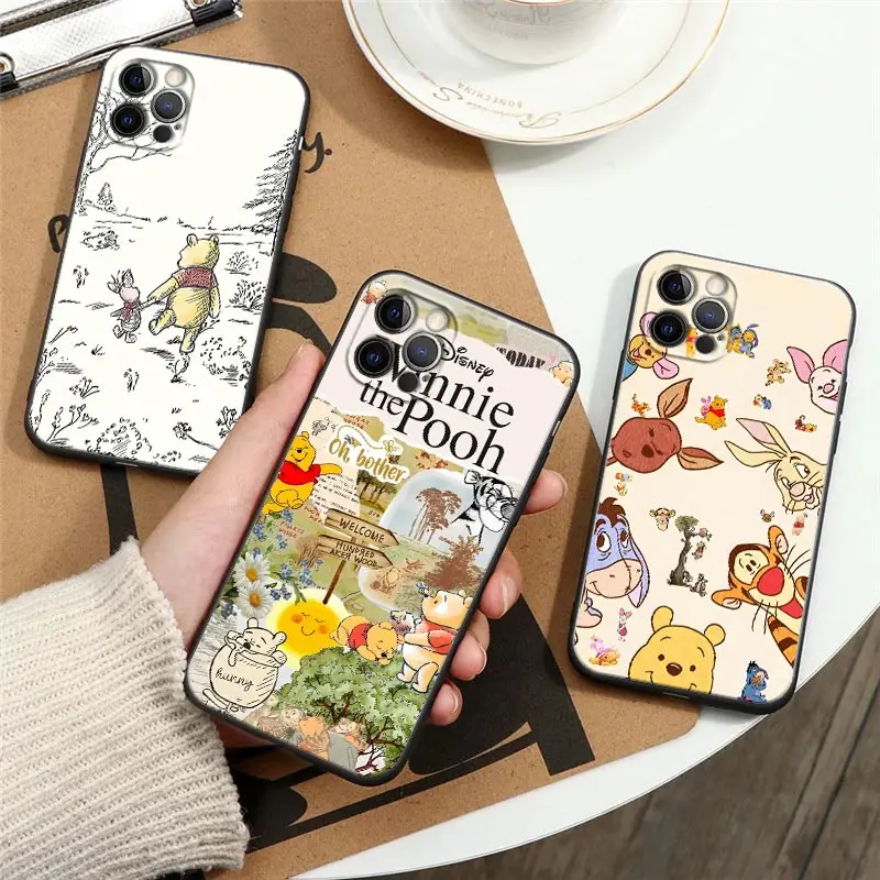 

Winnie The Pooh Bear Cartoon Phone Case for iPhone 17 Cases 16 15 14 13 12 Mini 11 Pro Max 16 Plus 17Pro 17E 17 Air 16E XS Cover