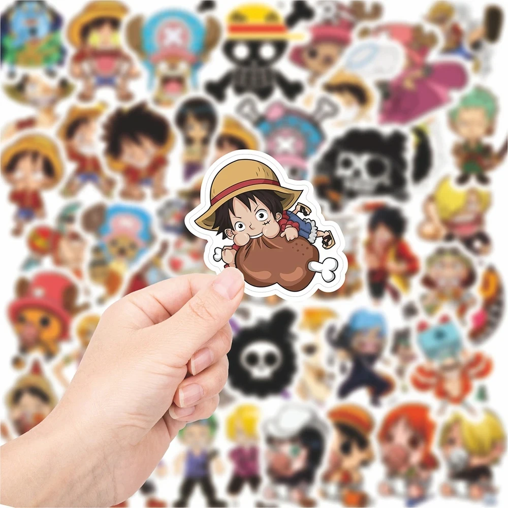 10/30/50/100PCS Carino One Piece Anime Graffiti Adesivi Giocattolo Decorazione FAI DA TE Valigia Notebook Telefono FAI DA TE Del Fumetto Fresco adesivo decalcomania