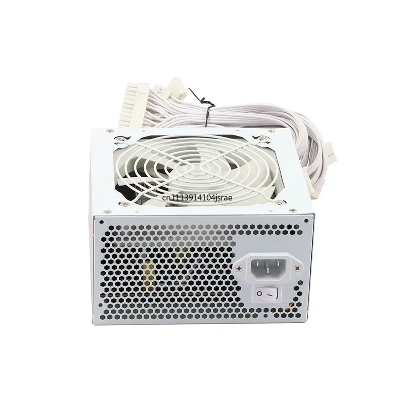 Pure White ATX Computer Chassis Power Supply 600W‑650W‑750W‑850W‑950W, Silent Desktop PC Power for Graphics Card Replacement