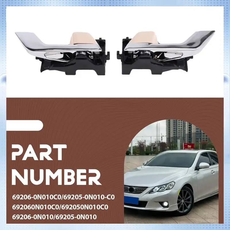 A51K-4 قطعة/المجموعة مقبض الباب الأمامي/الخلفي الداخلي 69206-0N010/69205-0N010 لتويوتا REIZ GRX13 2010-2017 مقبض الباب الداخلي سحب