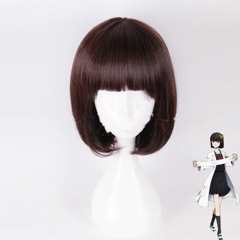 Peruka Akiko Yosano, przebranie, akcesoria do codziennego noszenia, urocza fryzura bob, anime Bungo Stray Dogs, peruka cosplay postaci lekarza