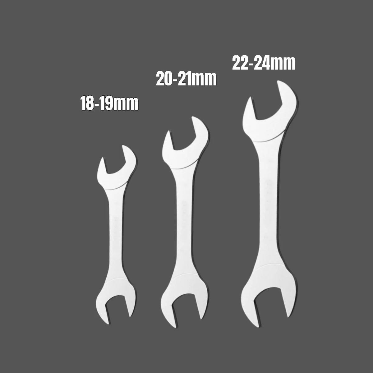 3 Stuks Hi-Spec Dunne Open-End Moersleutel Set Ultra-Dunne Platte Sleutel Tool Multifunctionele Dubbel-End Vaste Open-End Sleutel Reparatie Gereedschap