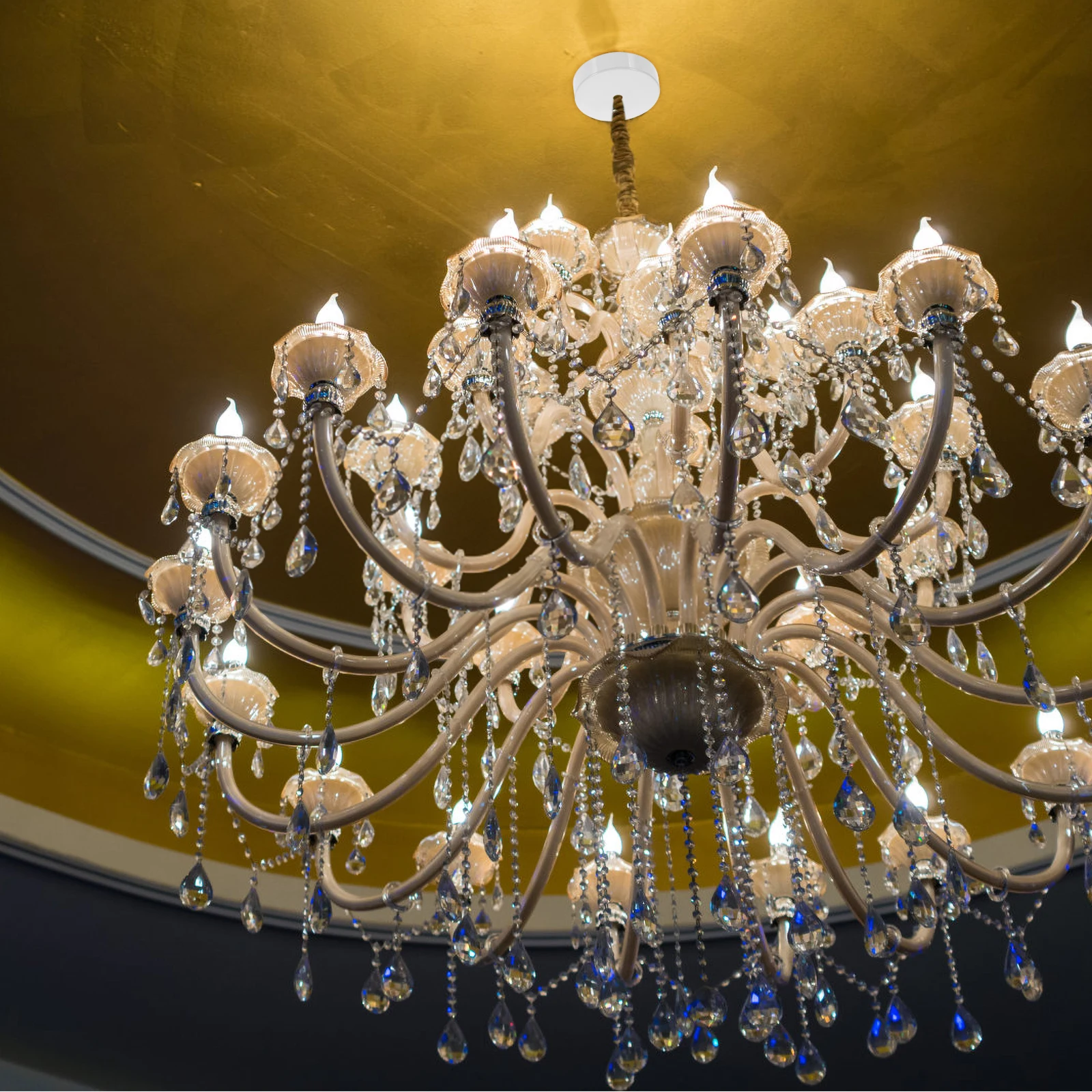 

Galvanized Metal Plate Pendant Light Canopy Chandelier Mounting Bracket Ceiling Cover Industrial Retro Style Lightweight Easy