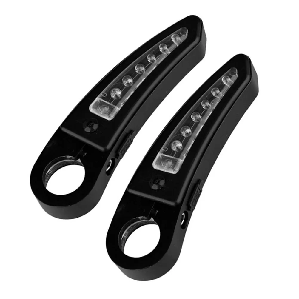 

2pcs Bike Handlebar Warning Light Aluminum Alloy Rest Handlebar For Mountain Road Bikes Foldable Durable Lightweight Easy