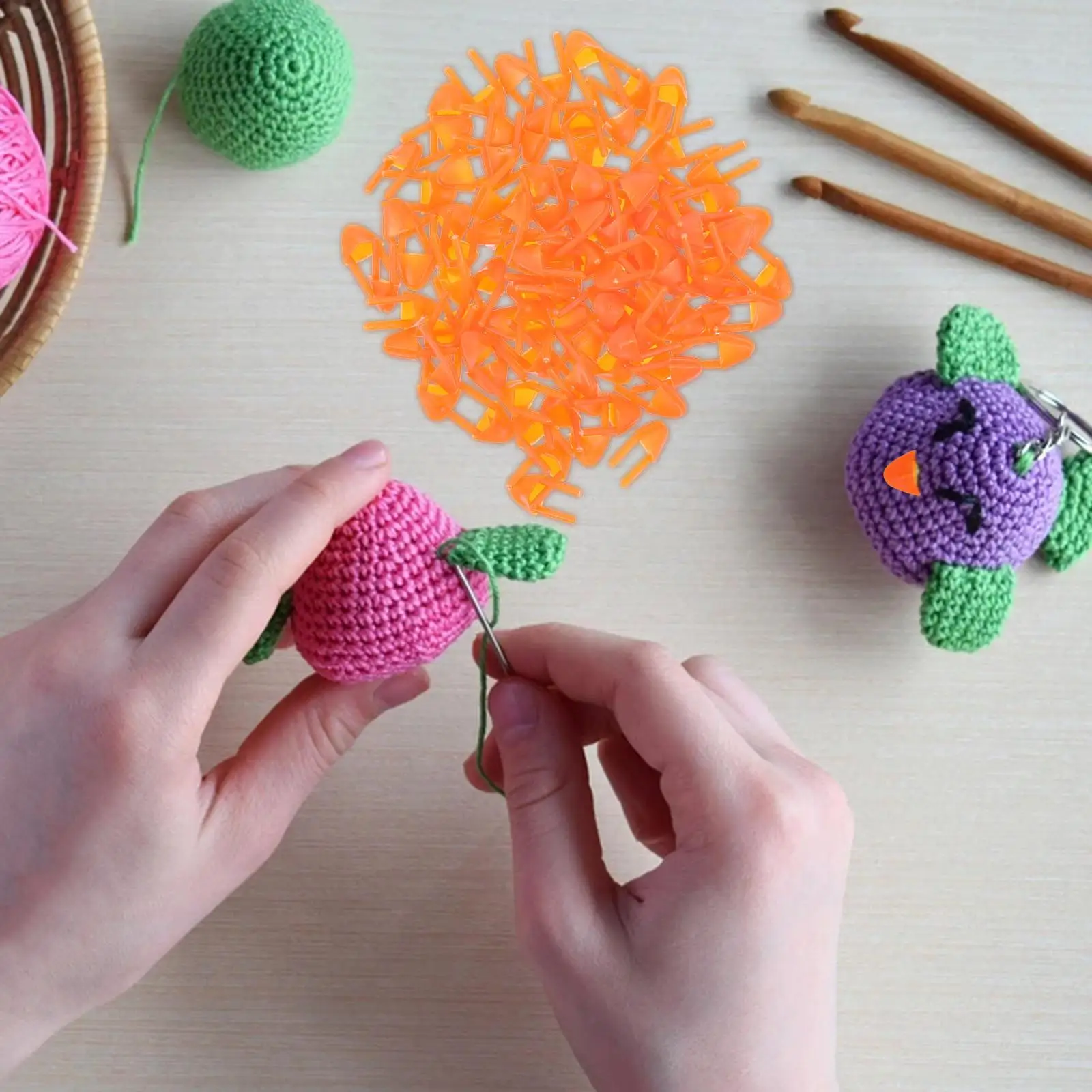 100 個くちばしクラフト DIY 口アクセサリーおもちゃ動物用品偽の鳥ミニプラスチック装飾手作りプロジェクト縫製キット