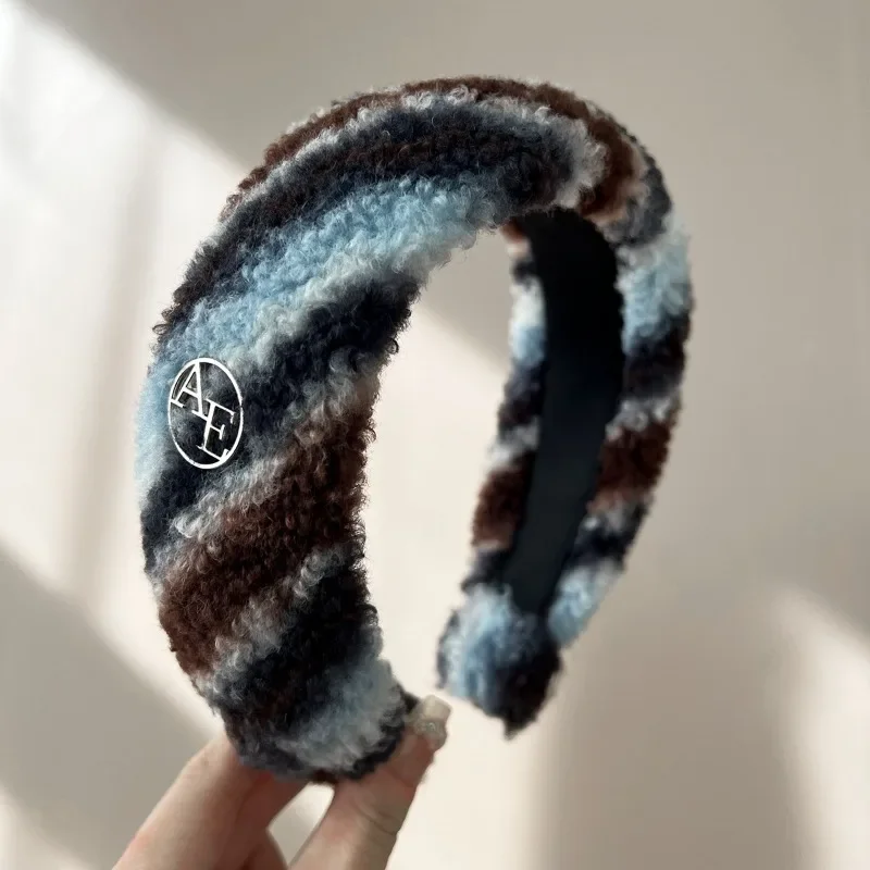 1 قطع أزياء الشتاء النسائية القطيفة عقال أنيقة ارتداء اليومي الشعر التبعي غسل الوجه ديكور القبعات