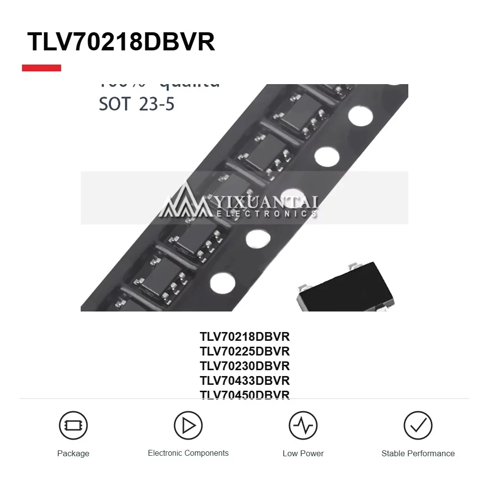 10PCS/LOT SOT23-5 TLV70218DBVR TLV70225DBVR TLV70230DBVR TLV70433DBVR TLV70450DBVR TLV70218 TLV70225 TLV70230 TLV70
