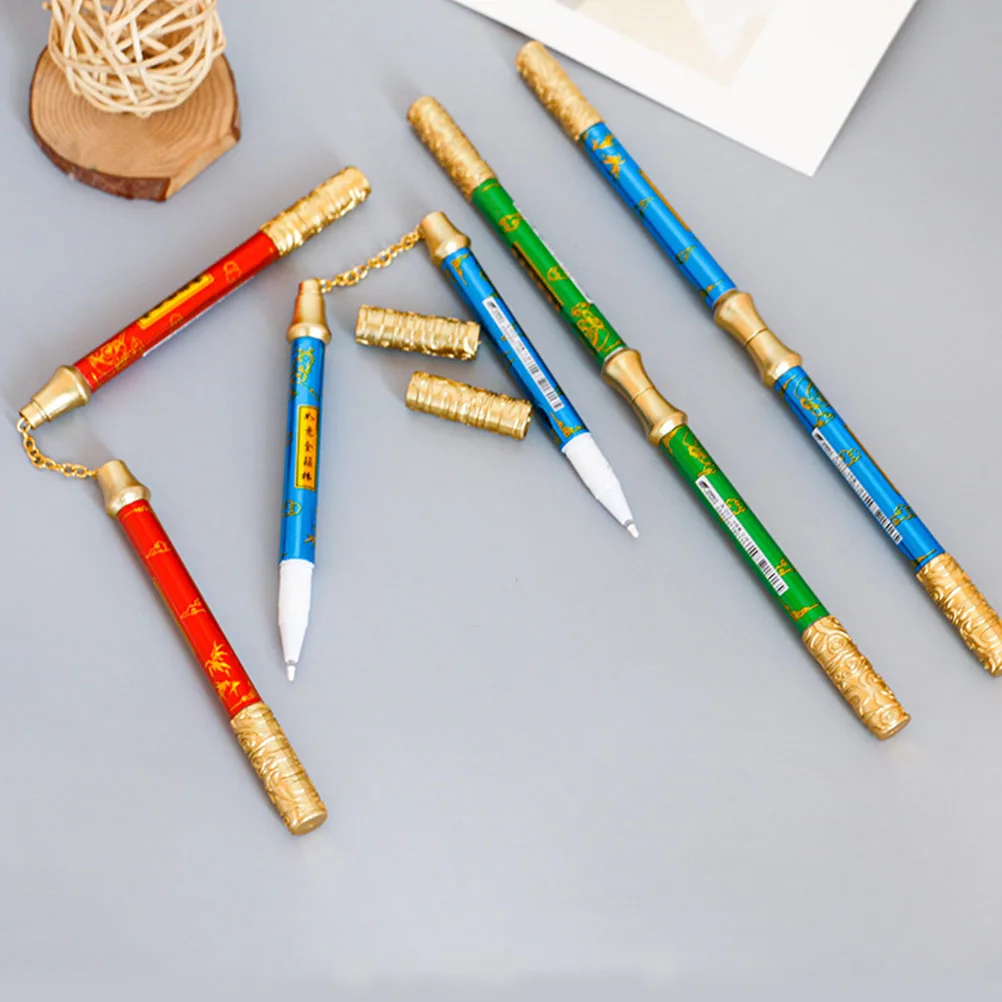 

6 Pcs Fountain Pen Golden Neutral Child Plastic Colorful Pens for Note Taking