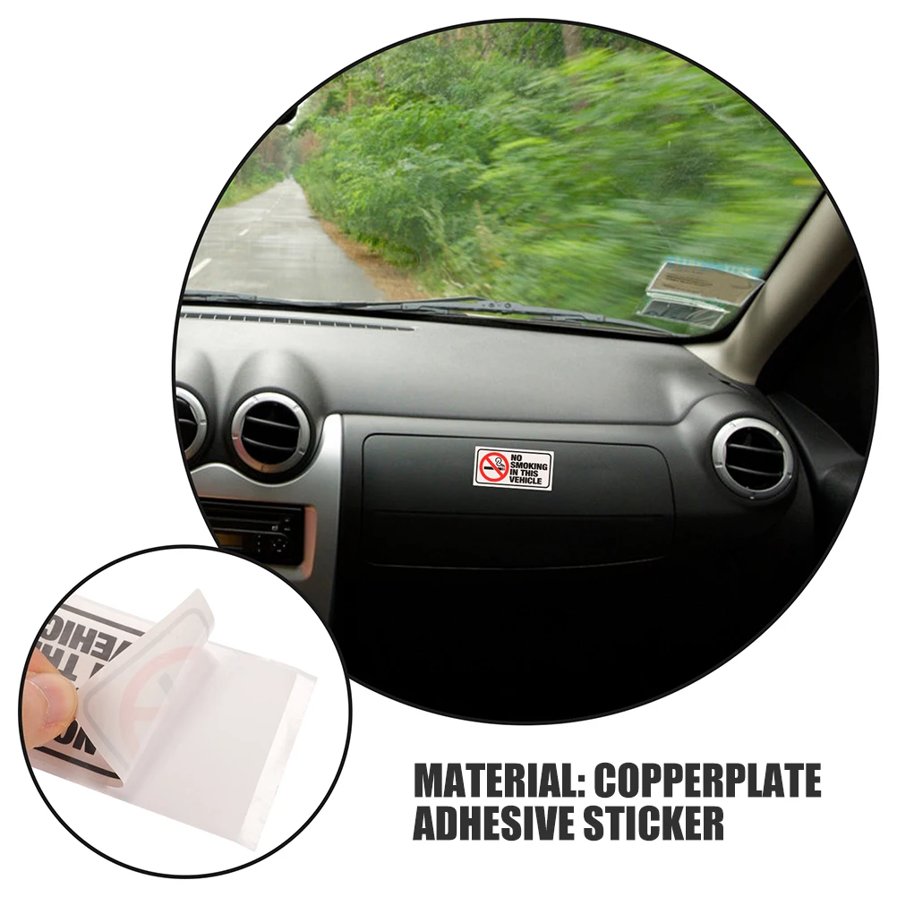 8 Pcsno Sticker Labels The Sign or Pipes Copper Plate Stickers Cigarette-free