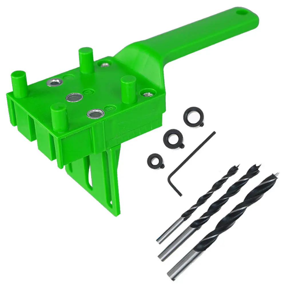 Woodworking Drill Guide Locator Jig Doweling Hole Puncher Tool For Cabinet Furniture DIY Carpentry Straight Drilling Accuracy