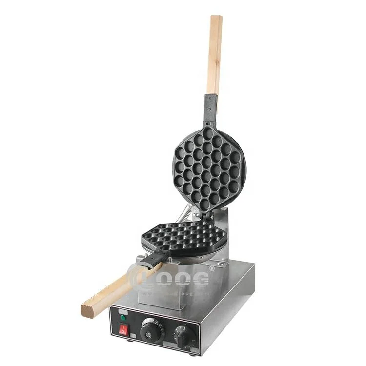 Chinese Egg Waffle Iron Hong Kong Style Egg Waffle Maker Electric Egg Waffle Cone Making Machine