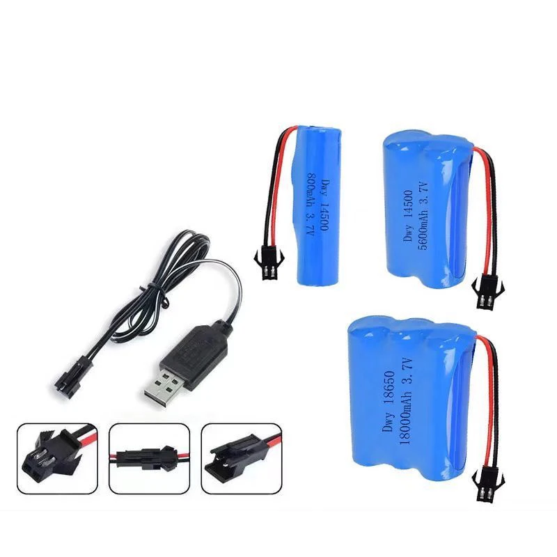 Lithium Battery 3.7V Rechargeable Battery Remote Control car 69 hole four-wheel drive off-road vehicle excavator Toy Battery