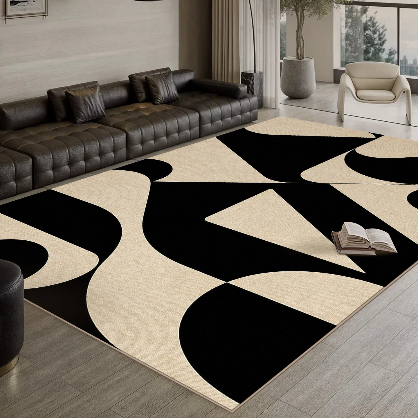 Modern Abstract large area carpet for living room floor mat Wabi-sabi Decorate room rugs bedroom office study mats non-slip rugs