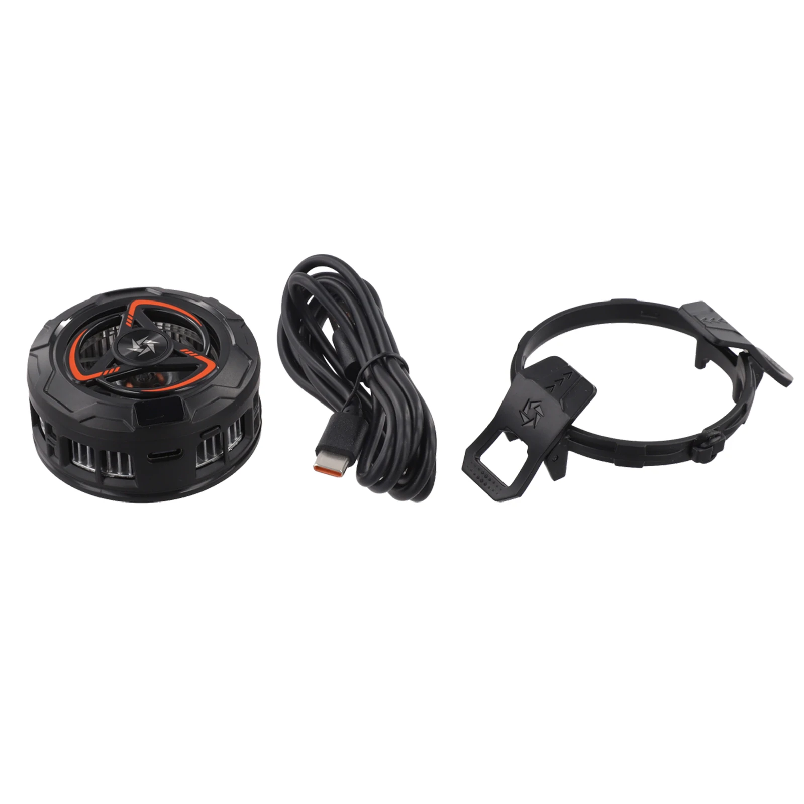 Rechargeable Phone Cooler with Clip and Digital Display Featuring Closed Water Circuit System for Effective Cooling