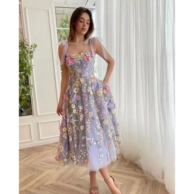 Fashionable Three-dimensional Flower Embroidery Hip Hugging Sexy Suspender Dress 2025 Spring and Summer New Short Skirt