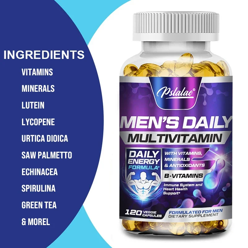 Men\'s Multivitamin Supplement with Zinc for Immune Health Contains Vitamins A, B12, C, D and E To Support Energy