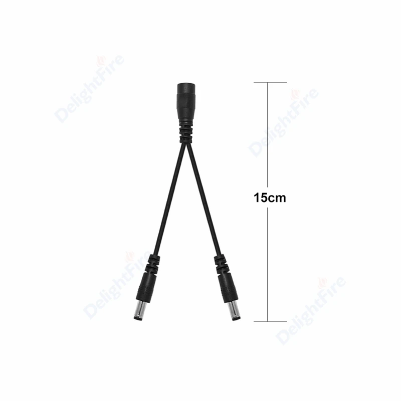 5.5mm*2.1mm DC 1 To 2 3 4 5 Way Power Splitter Cable Jack Connector Female Male Y Cable For LED Strip Power Adapter CCTV Camera