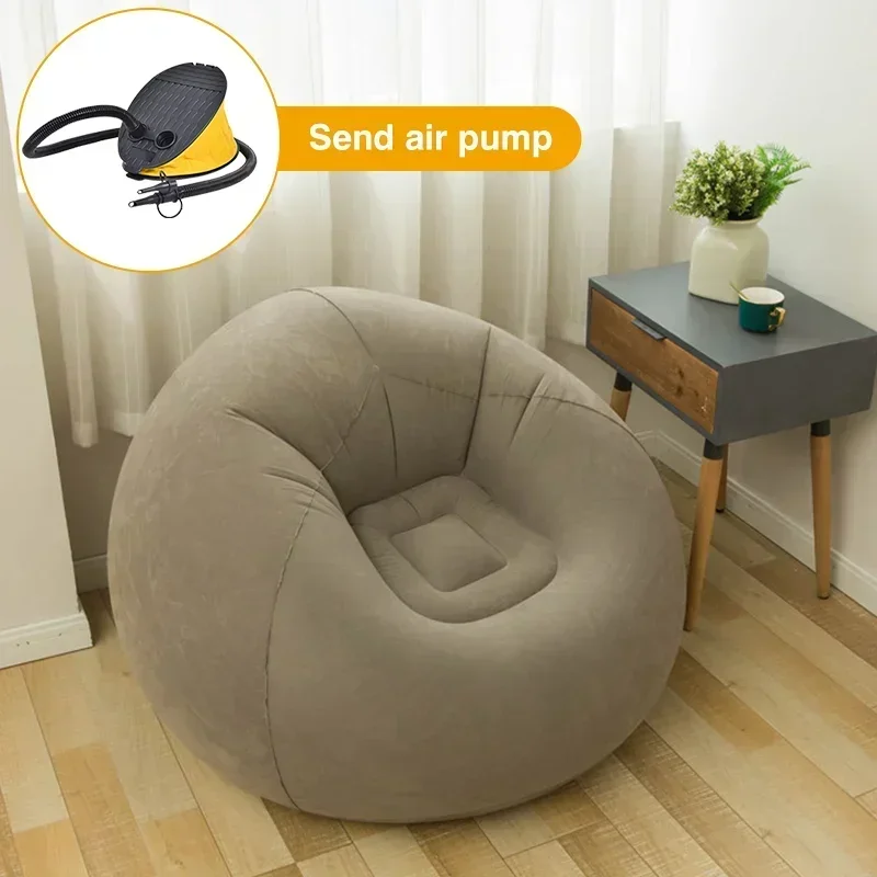 Inflatable Sofa Chairs thickened  PVC Lounger Seat  Tatami  Bean Bag s For living room Leisure  Furniture