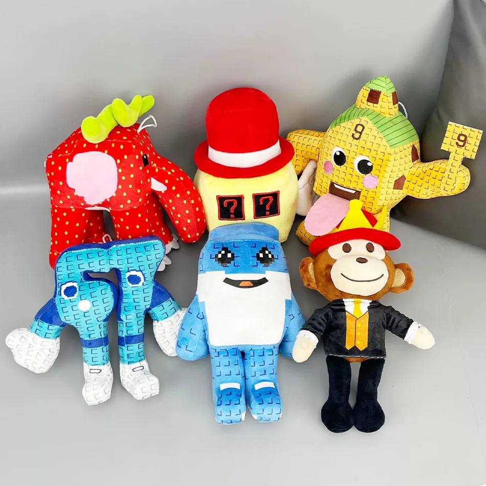 سرقة A Brainrot Esok School Plush Sammy Jandel الفراولة الفيل بلوشي لطيف رقم. 9 منزل دمية محشوة لعبة هدية عيد الميلاد