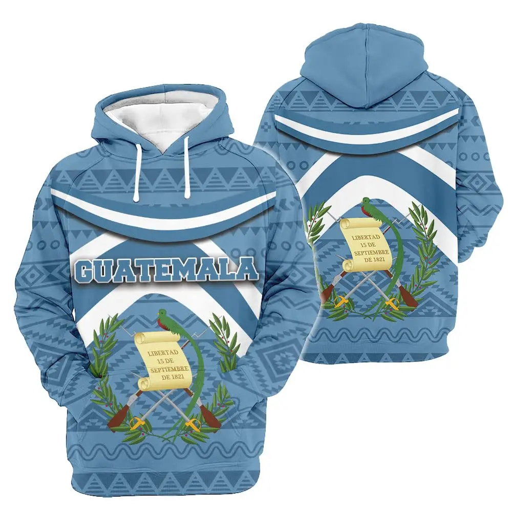 Guatemala National Flag Hoodies 3D Print Man Women Fashion Streetwear Y2k Hoodie Oversized Pullovers Sweatshirts Kids Clothing