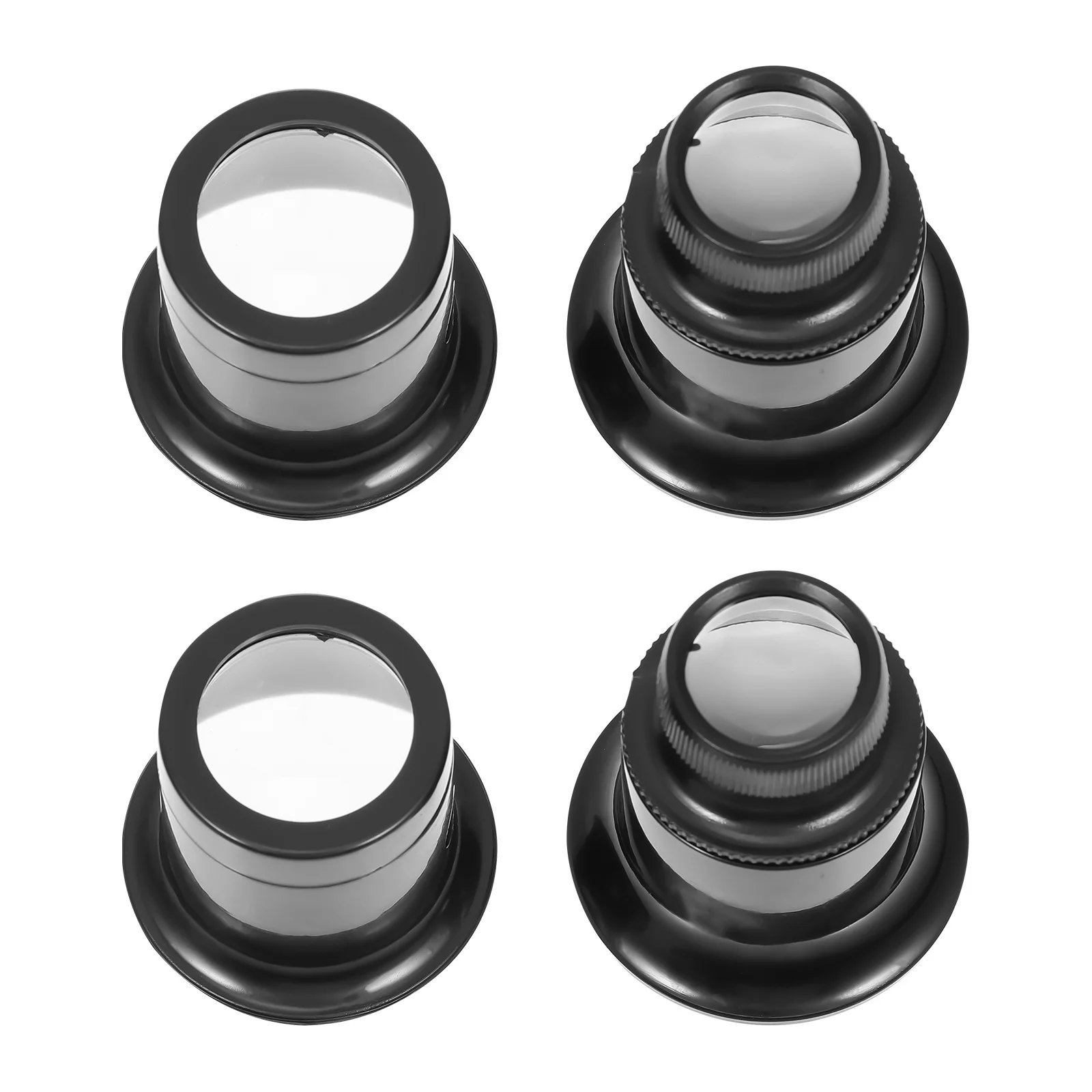 

4Pcs Professional Eye Clip Magnifier Multi-Function Loupe Repair Accessory Portable Jeweler Loop for Tiny Object Inspection