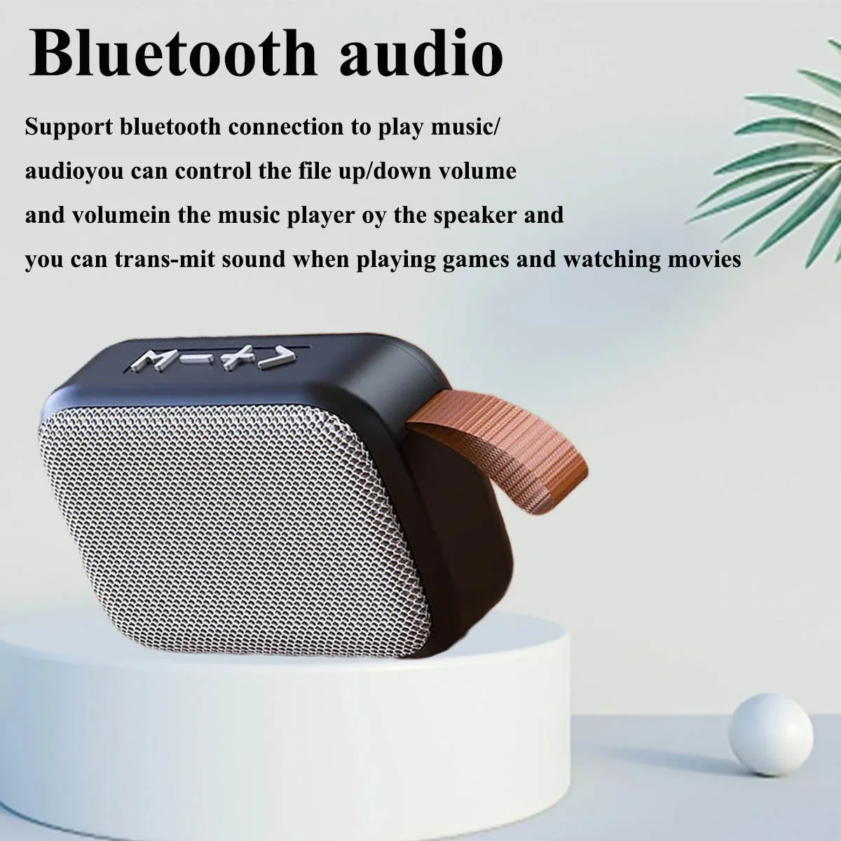 ลําโพงผ้าการเชื่อมต่อไร้สาย Bluetooth กีฬากลางแจ้งแบบพกพารองรับสเตอริโอ Tf Card โทรศัพท์มือถือ Universal