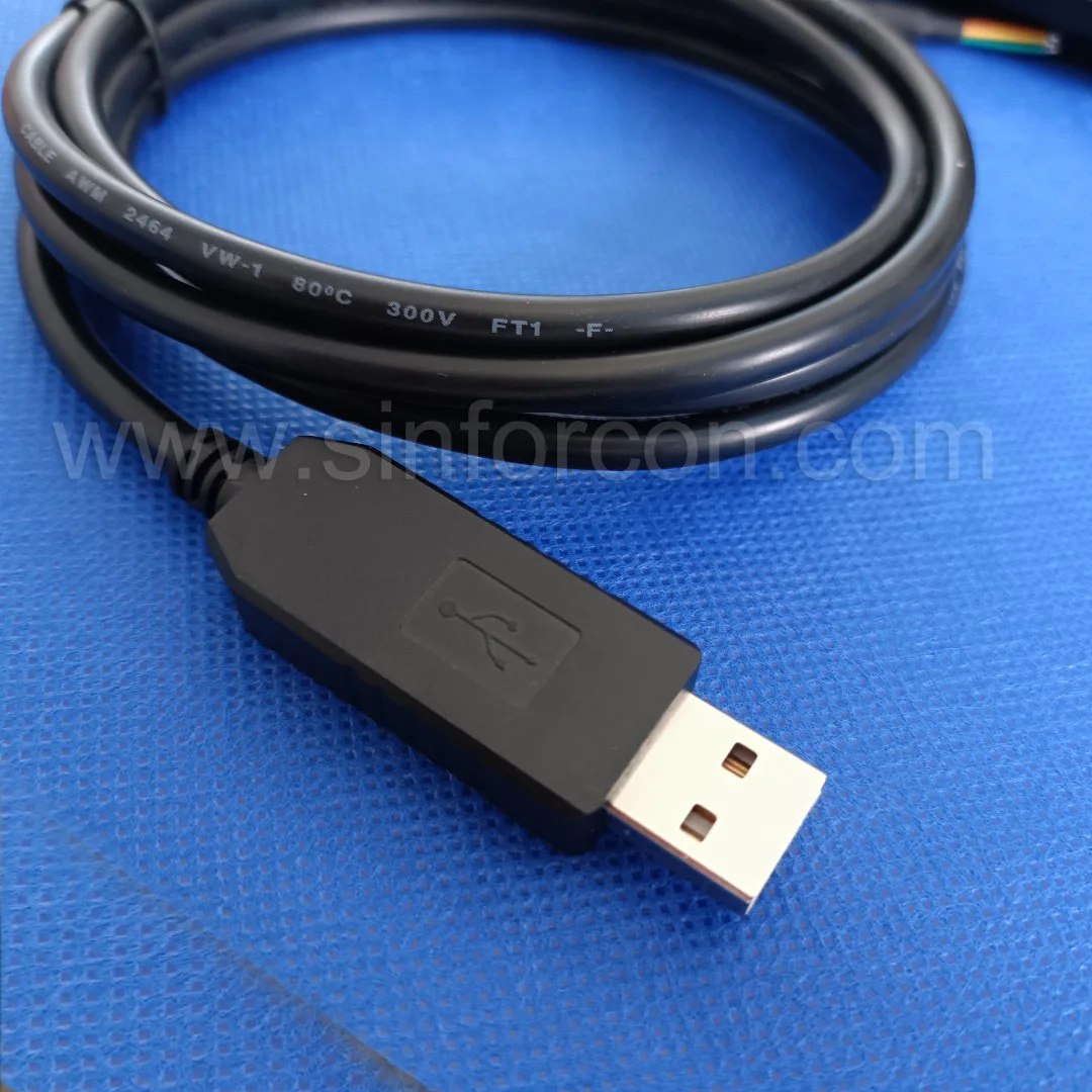 FTDI FT232R USB UART Interface Cable TTL 232R 5V WE 1800 Compatible for Single Board Computer Demo PC Program Debug Cable