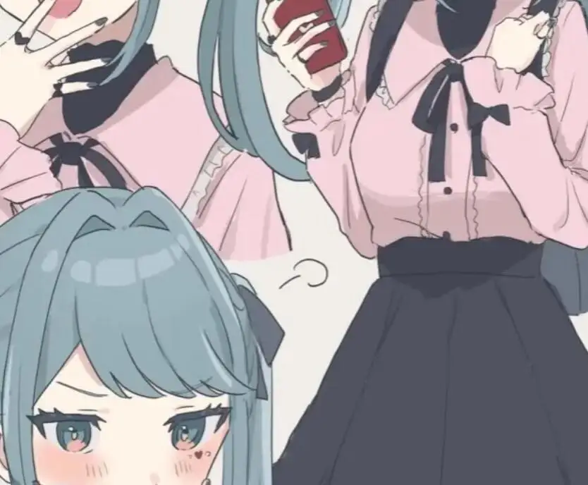 

Commission Request Pink and Black Cosplay Costume