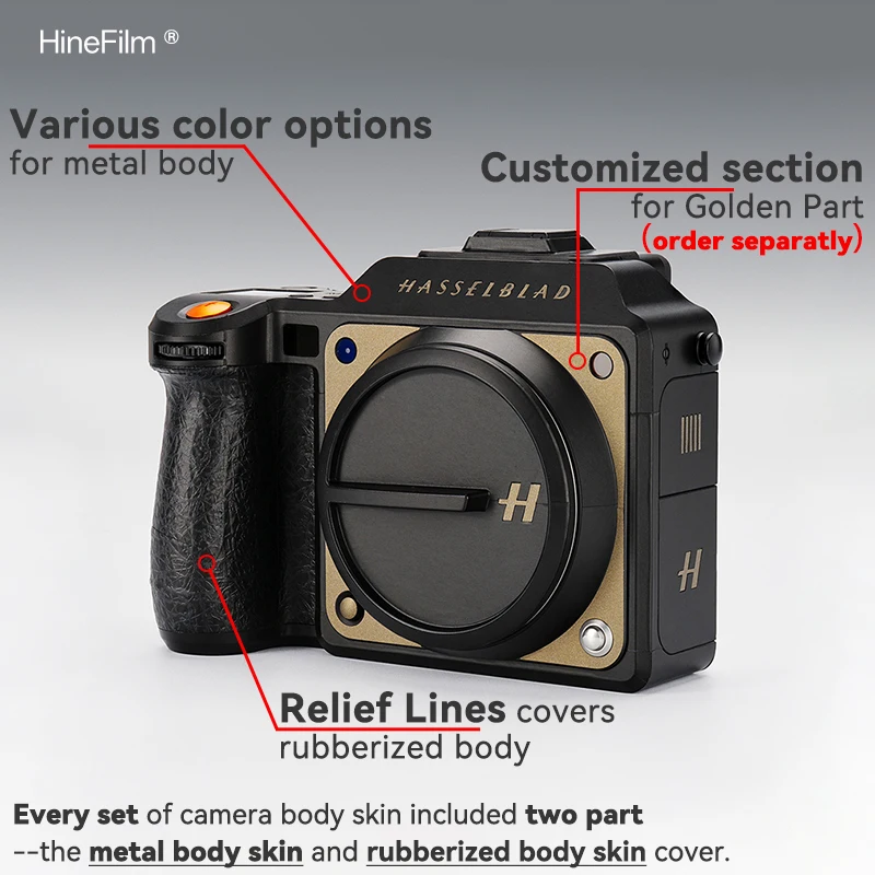 Hinefilm Skin для X2D2100C Наклейка для камеры Hasselblad X2D II 100C Наклейки для камеры Защитная крышка X2DII100C с защитой от царапин