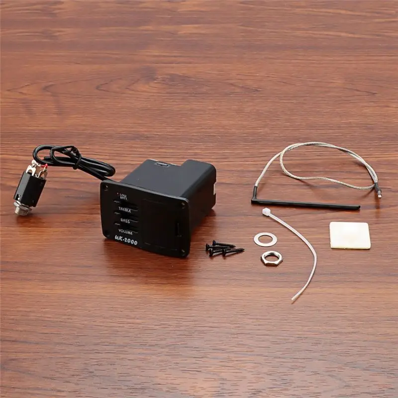 ABJA UK-2000 2-Band EQ Equalizer Ukulele Piezo Pickup for Ukulele Instrument Accessories Parts