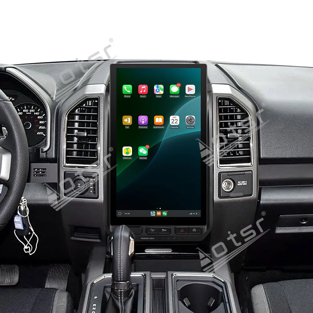 

Для Ford F150 2015-2021 15,6-дюймовый передний пассажирский экран, автомобильный GPS Navi с CarPlay Android Auto HD сенсорный экран, развлекательная система