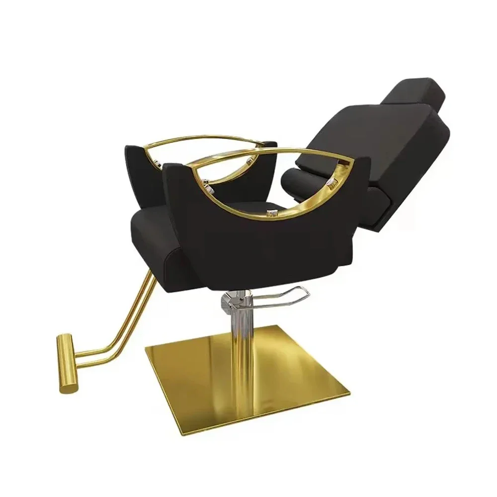 Luxury Beauty Barber Chair Hair Shop Equipment Personalized Art Salon Chair Leather Professional Silla De Barbero Furniture