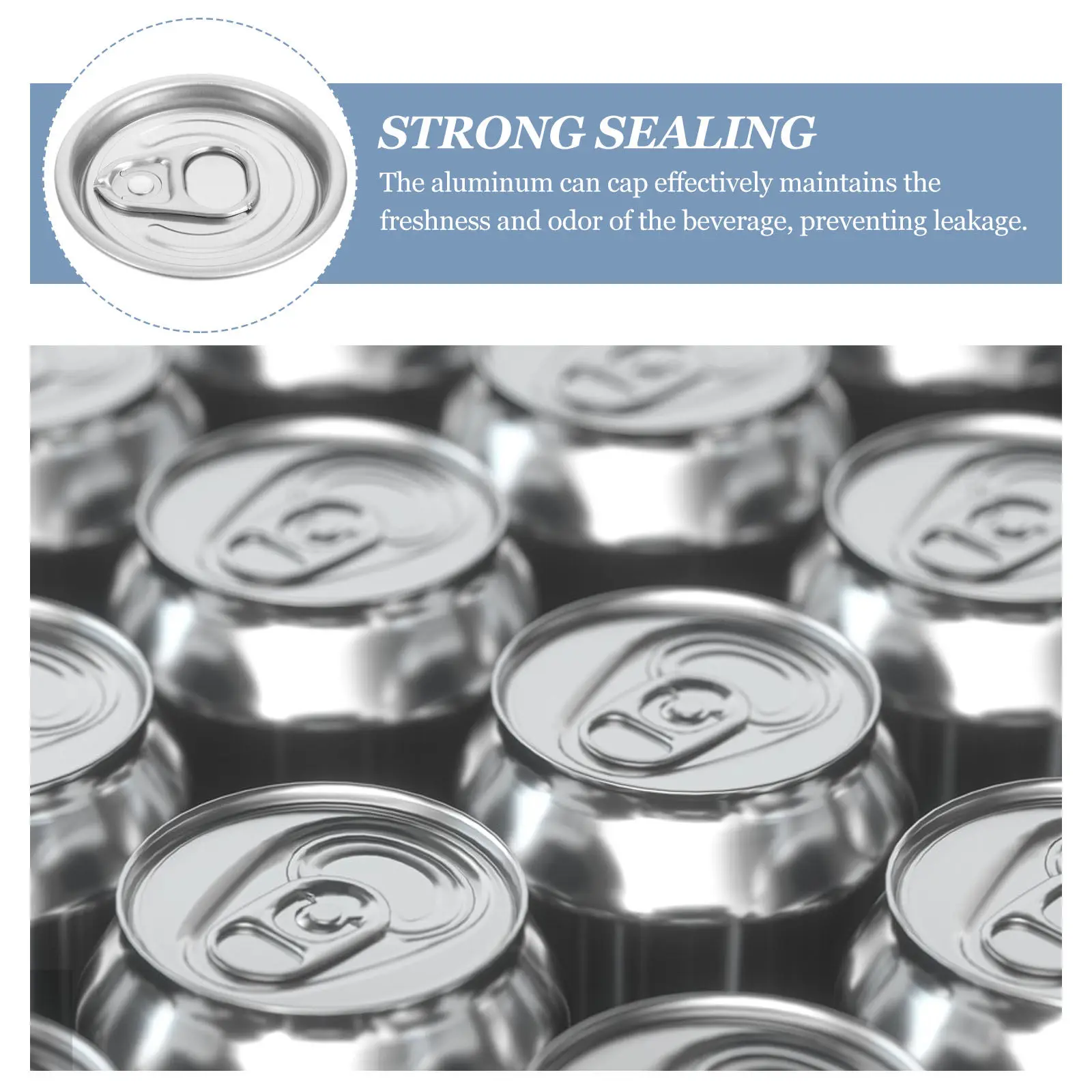 10Pcs Aluminum Can Lids Easy Open Full Seal Covers for Beverage Soda Beer Wide Mouth Can Lid Silver Canning Jar Lids Wide Mouth