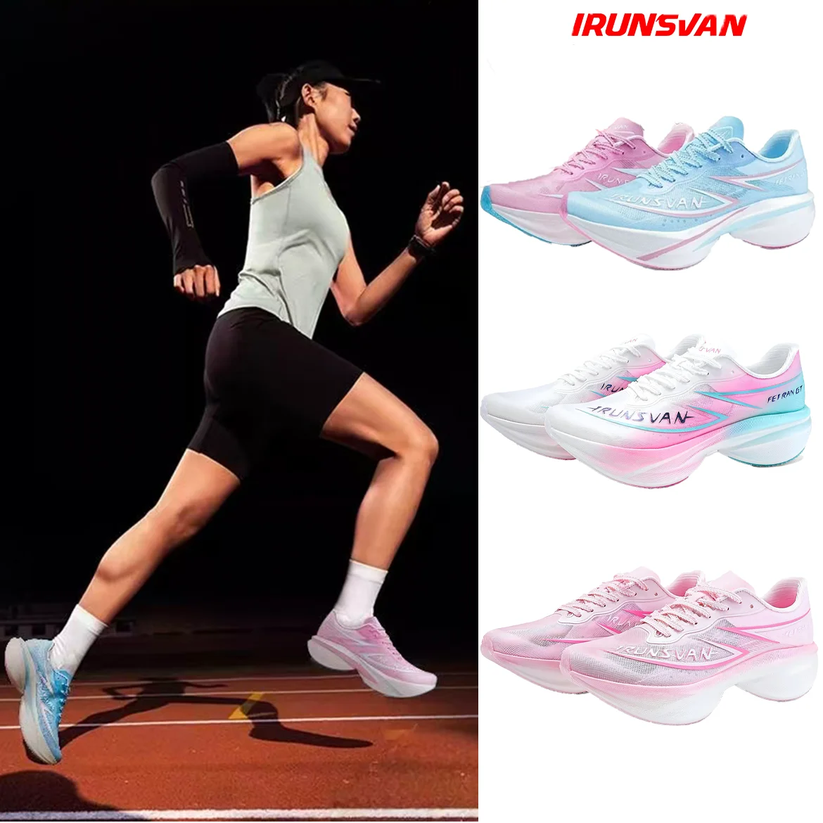 High-Quality Unisex Sports Shoes With Carbon pPate Shock Absorption Wear-Resistant Lightweight Suitable For Marathon Running