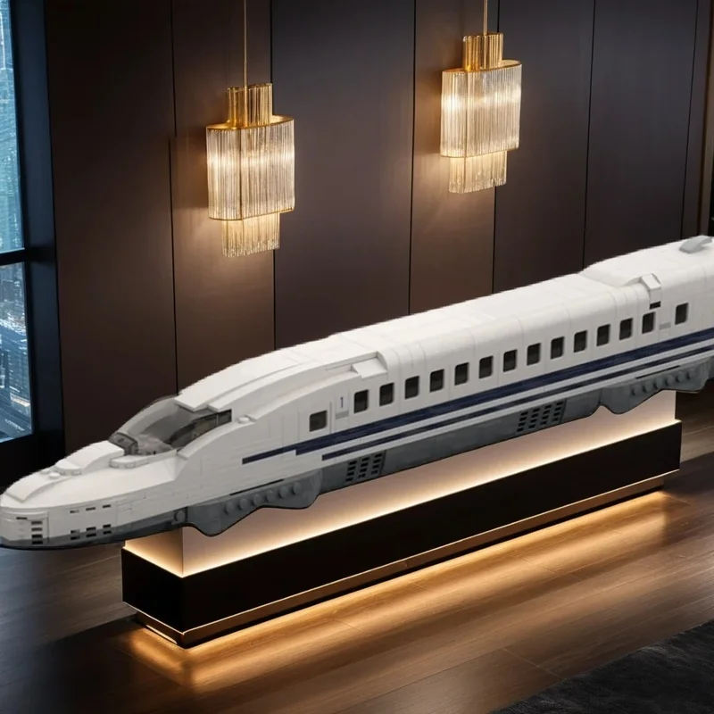 555pcs MOC Shinkansen N700 Series Bullet Train CAR N Model Building Blocks Home Decor Desk Display Shelf Accent Gift For Adults