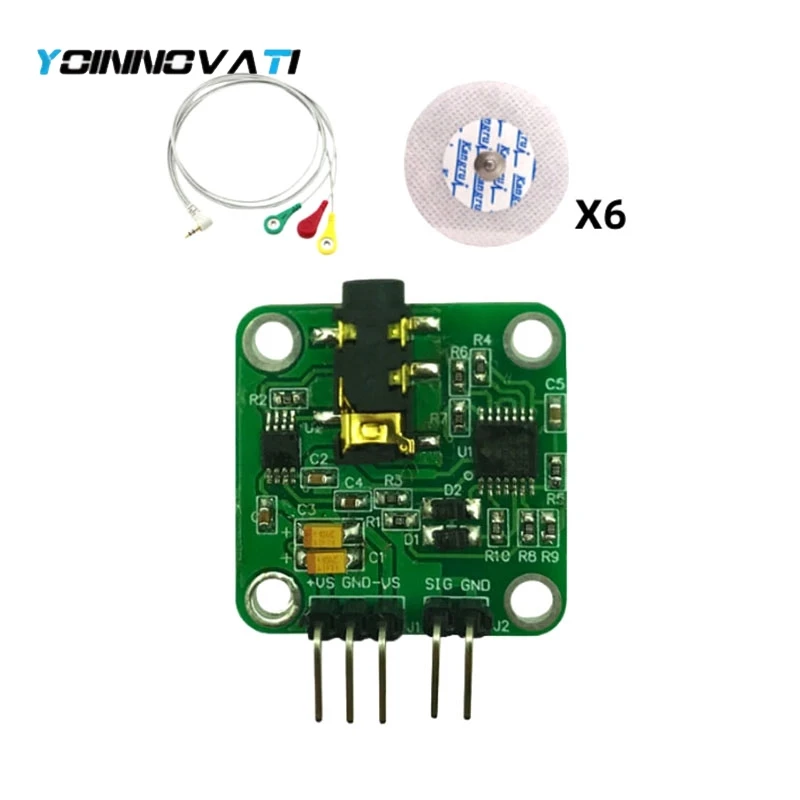 sEMG Sensor Surface Electromyography Module Muscle Electrical Signal Acquisition, for Arduino Development Kit