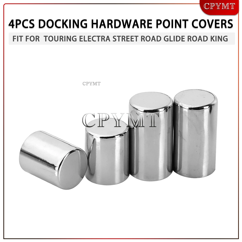 

Motorcycle 4 Pcs Point Docking Hardware Cover Magnet lid Kit Fit for Touring CVO Road King Electra Glide Street Glide 2009-Up
