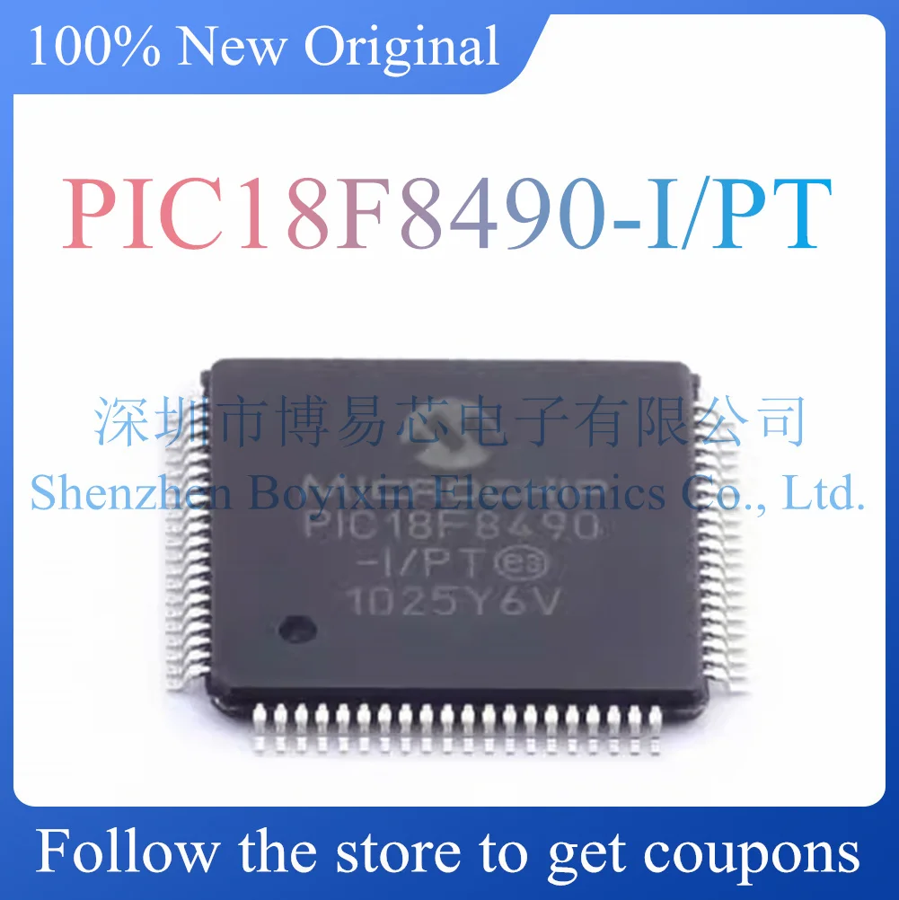 NEW PIC18F8490-I/PT.Original genuine microcontroller.TQFP-80