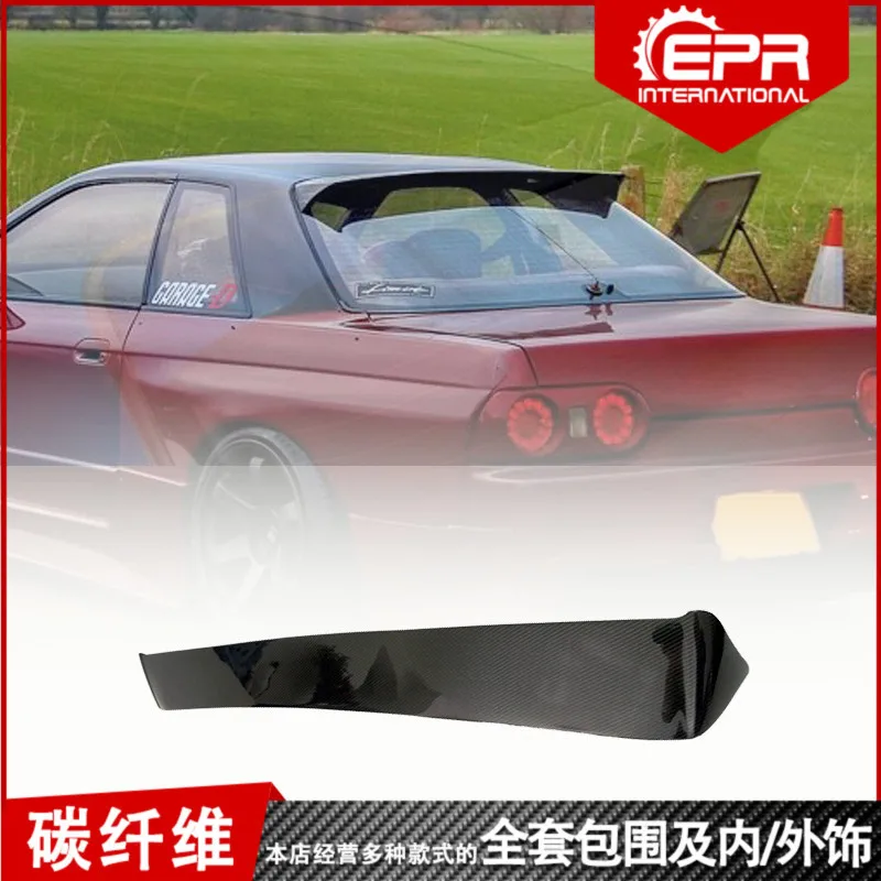 

Suitable for Nissan GTR Skyline R32 GTS modification, carbon fiber car top wing installation, rear window spoiler